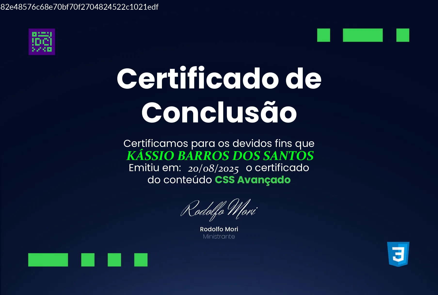 Certificado CSS Avançado - DevClub 2025